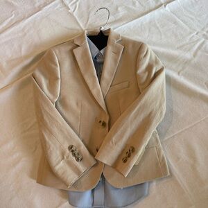 Boys Blazer with Blue Striped Shirt